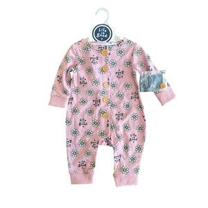 Life is Good Baby Girl‎ Romper Pink Size 3-6 Months Months Announcement Daisy